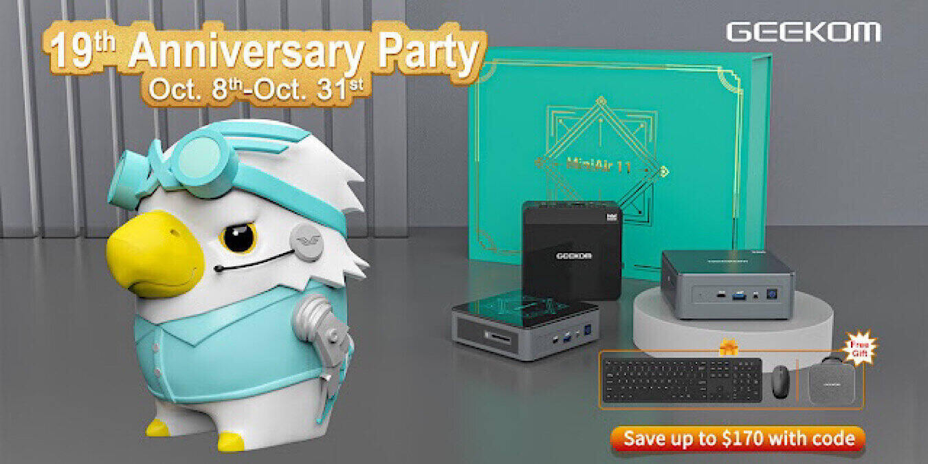 Économisez jusqu'à 170 $ sur la famille GEEKOM Mini PC pendant l'anniversaire