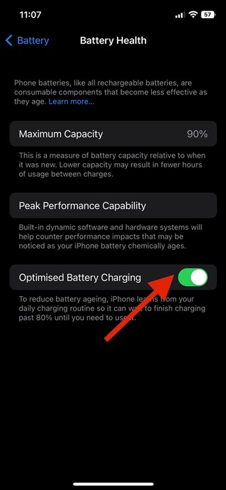 Charge de batterie optimisée