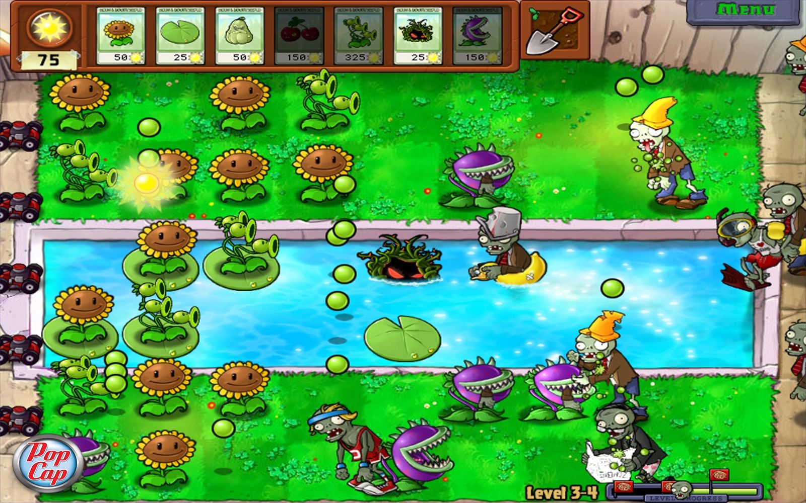 Plants vs Zombies Gameplay Capture d'écran
