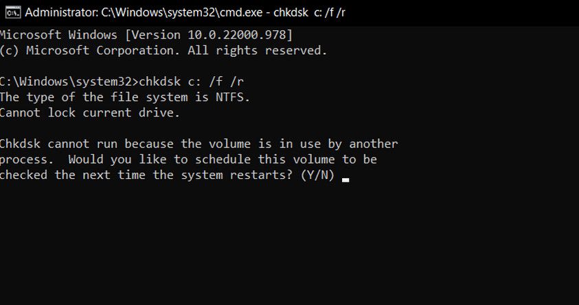 Exécuter une analyse CHKDSK