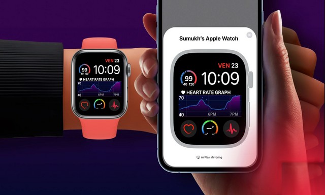mettre en miroir l'écran Apple Watch sur votre iPhone et le contrôler