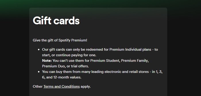 À quoi peut servir une carte-cadeau Spotify ?