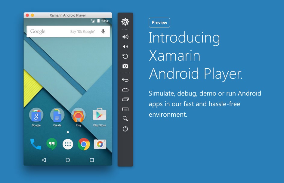 Lecteur Android Xamarin pour MAC