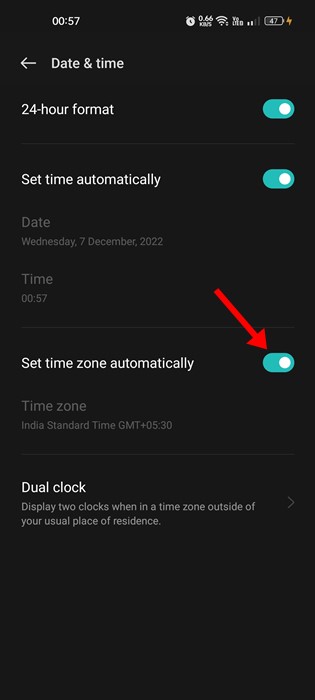 Corrigez les données et l'heure de votre Android