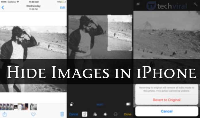Comment masquer des images sur iPhone sans aucune application