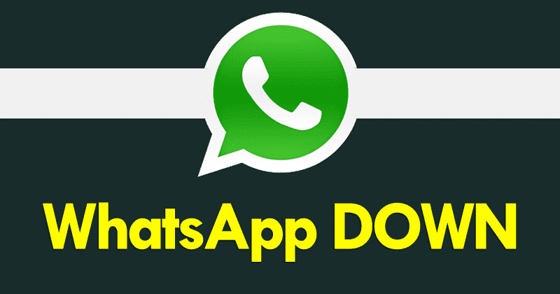 WhatsApp DOWN - L'application de chat NE FONCTIONNE PAS pour les utilisateurs du monde entier