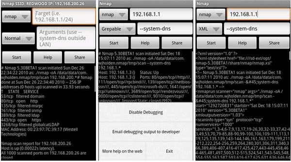 Nmap pour Android