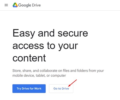 Site Web de Google Drive