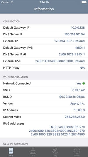 Trouver un serveur DNS - iOS