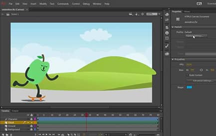 Logiciel d'animation Adobe 2D