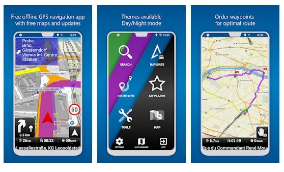 Cartes de navigation GPS MapFactor
