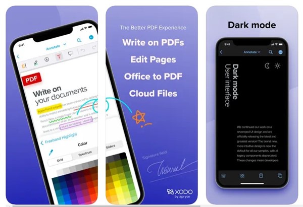 Lecteur et scanner PDF Xodo