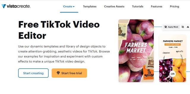 VistaCreate Créateur de vidéos TikTok