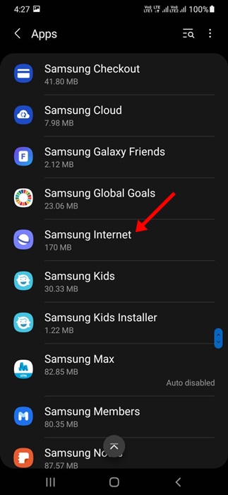 Internet Samsung