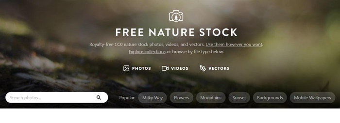 Stock naturel gratuit