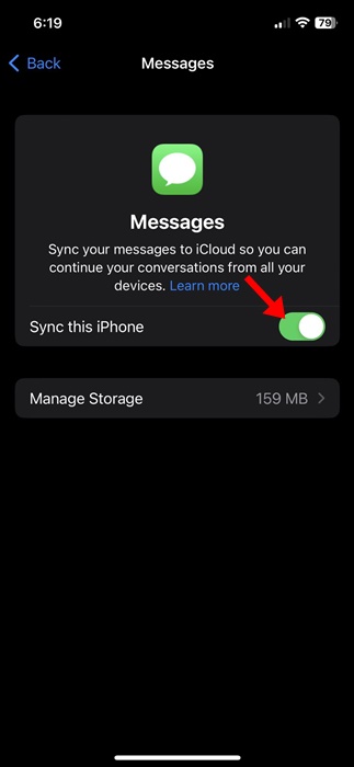 Synchroniser cet iPhone