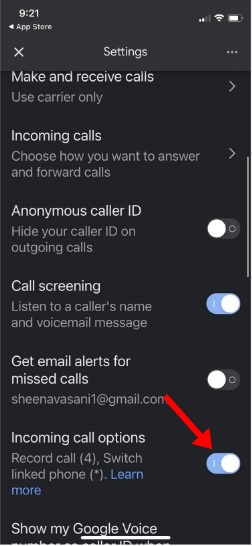 Utiliser Google Voice pour enregistrer des appels sur iPhone