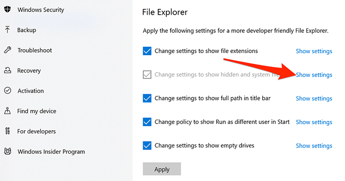 6 façons d'afficher les fichiers et dossiers cachés dans Windows 10 image 10