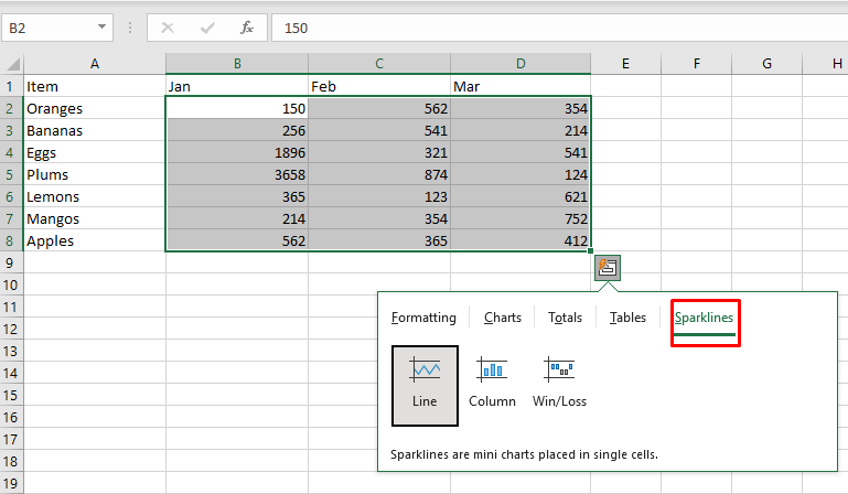 Comment utiliser l'outil d'analyse rapide dans Microsoft Excel image 18