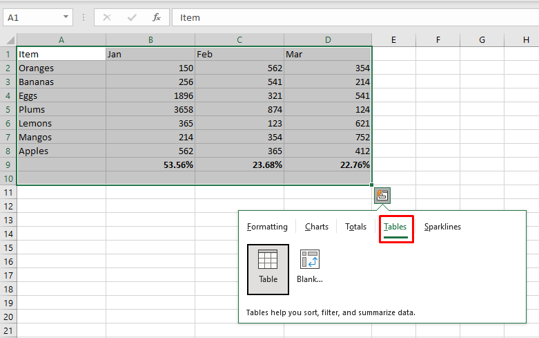 Comment utiliser l'outil d'analyse rapide dans Microsoft Excel image 16