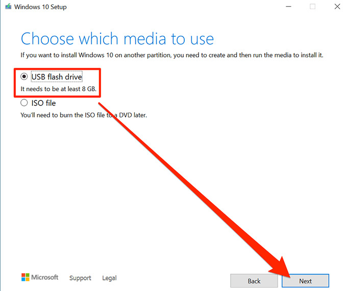 Comment créer un lecteur de récupération USB amorçable Windows 10 image 5