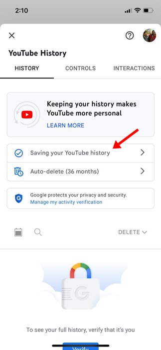 Enregistrer votre historique YouTube
