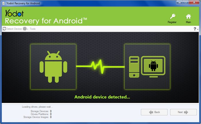 Installez Yodot Recovery pour Android sur PC et connectez votre smartphone au PC