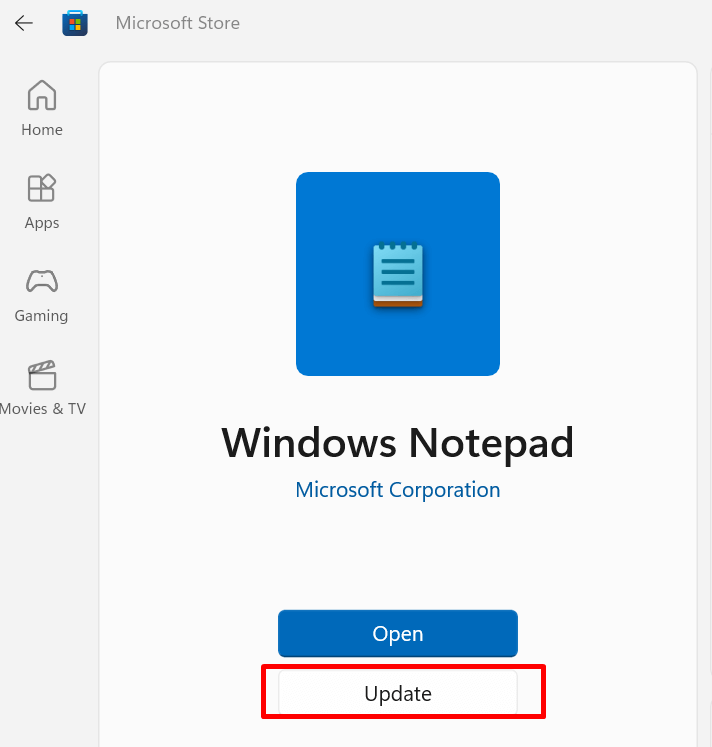 Réparer le crash du bloc-notes dans Windows 11 Image 2