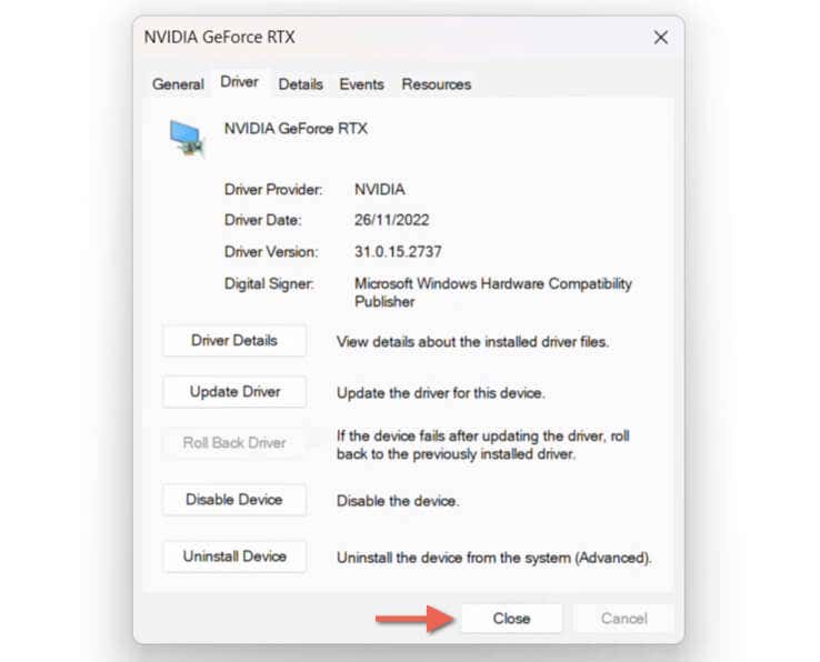 Comment restaurer ou désinstaller les pilotes NVIDIA sous Windows 11 image 6
