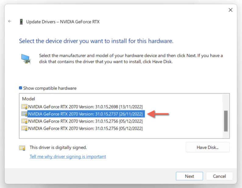 Comment restaurer ou désinstaller les pilotes NVIDIA sous Windows 11 image 10
