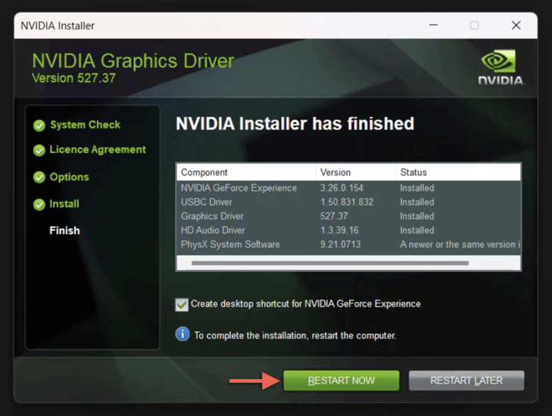 Comment restaurer ou désinstaller les pilotes NVIDIA sous Windows 11 image 19